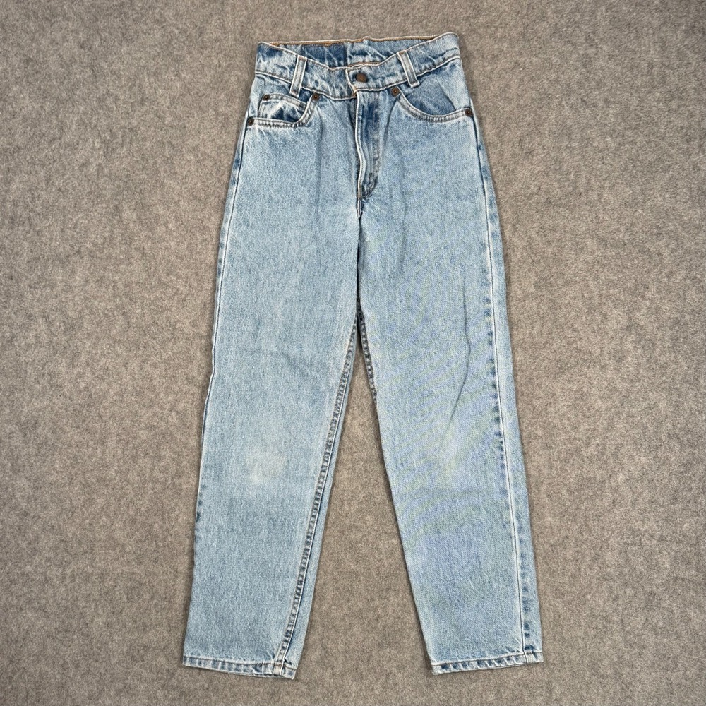 Vintage‎ Levi's Orange Tab Blue Denim 550 Relaxed Fit Jeans Youth Size 12 Slim